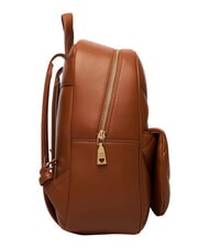LOVE MOSCHINO EMBOSSED Sac &agrave; dos avec poche avant ch&acirc;taigne - Sacs pour Femme - 3