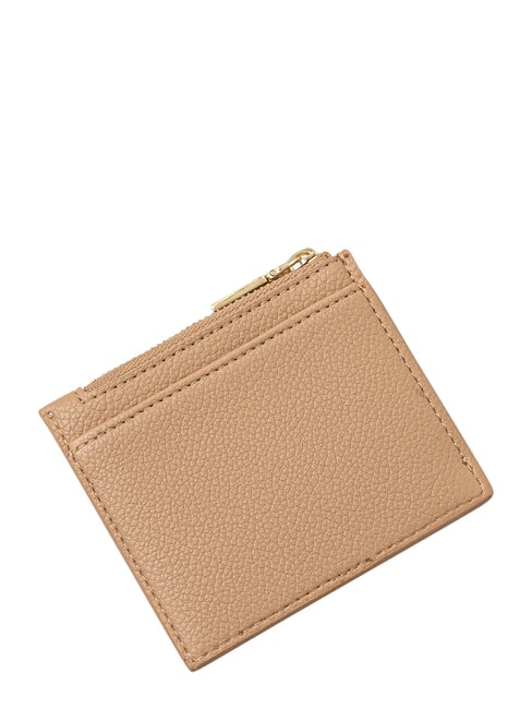 SIGNATURE Porte-cartes avec porte-monnaie beige - Portefeuilles Femme