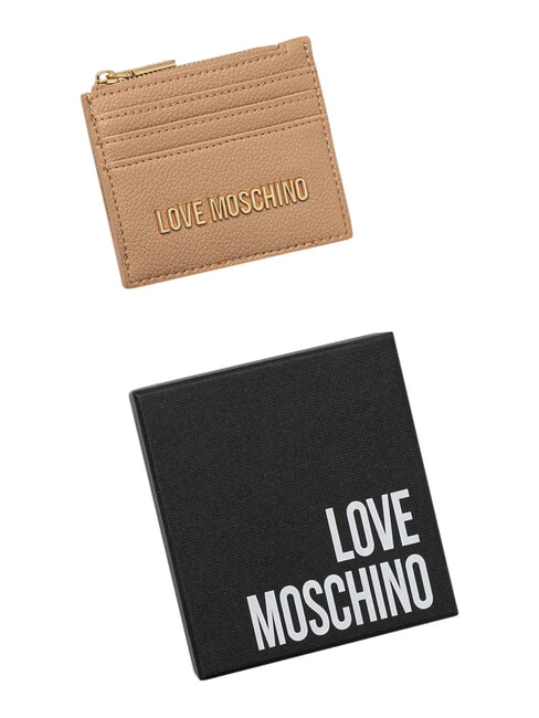 SIGNATURE Porte-cartes avec porte-monnaie beige - Portefeuilles Femme