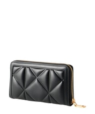 LOVE MOSCHINO EMBOSSED Grand portefeuille zipp&eacute; Noir - Portefeuilles Femme - 2