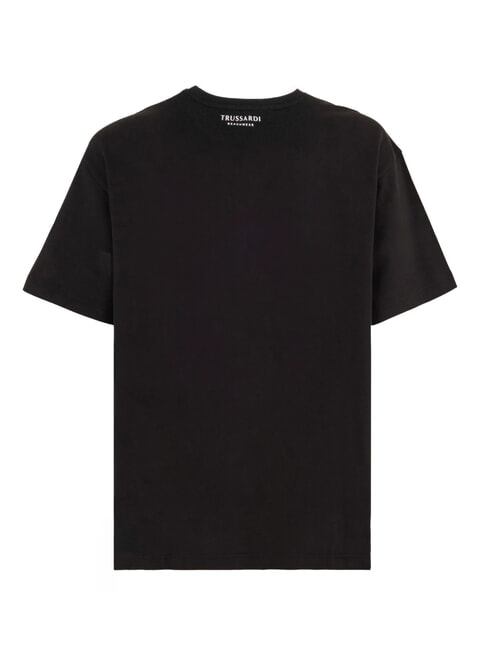 DIGITAL LEVRIERO T-shirt en coton &agrave; manches courtes noir - T-shirt