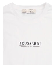 TRUSSARDI BASIC T-shirt en coton &agrave; manches courtes blanc - T-shirt - 2
