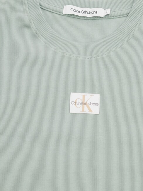 WOVEN LABEL T-shirt en coton &agrave; manches courtes gris - T-shirt