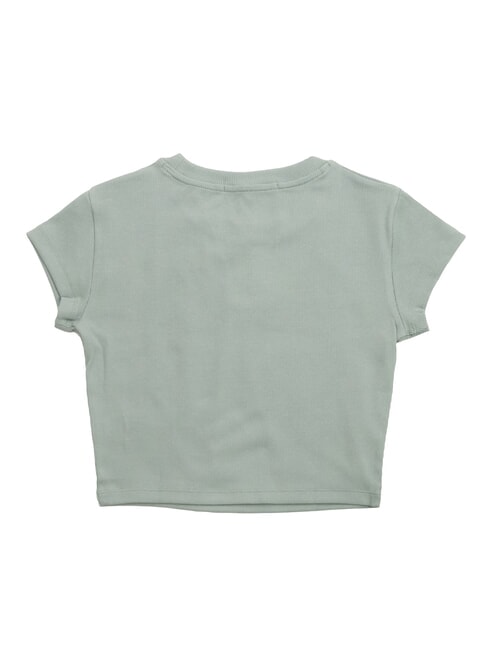 WOVEN LABEL T-shirt en coton &agrave; manches courtes gris - T-shirt