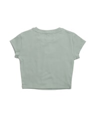 CALVIN KLEIN WOVEN LABEL T-shirt en coton &agrave; manches courtes gris - T-shirt - 3