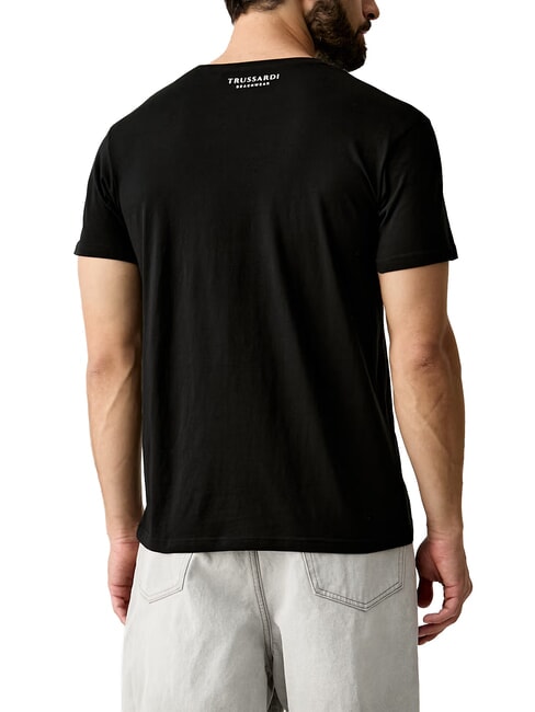 BASIC T-shirt en coton &agrave; manches courtes noir - T-shirt