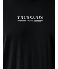 TRUSSARDI BASIC T-shirt en coton &agrave; manches courtes noir - T-shirt - 5