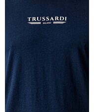 TRUSSARDI BASIC T-shirt en coton &agrave; manches courtes marine - T-shirt - 5