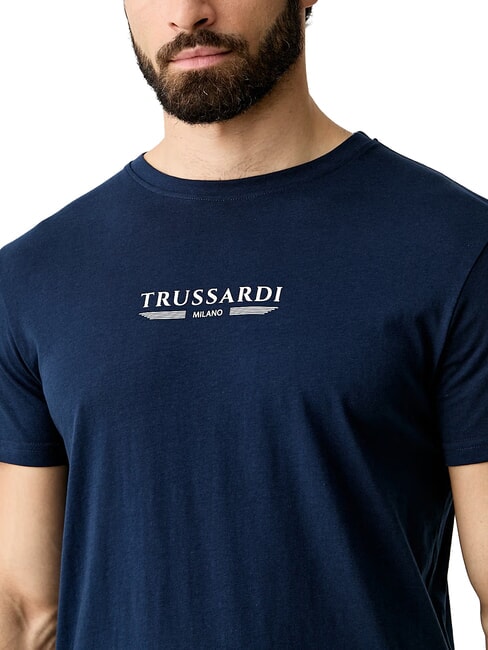 BASIC T-shirt en coton &agrave; manches courtes marine - T-shirt