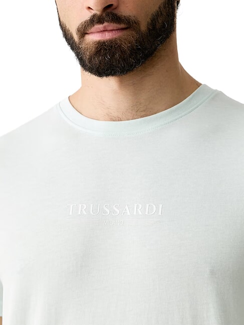 BASIC T-shirt en coton &agrave; manches courtes azur&eacute; - T-shirt