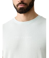 TRUSSARDI BASIC T-shirt en coton &agrave; manches courtes azur&eacute; - T-shirt - 3