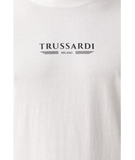 TRUSSARDI BASIC T-shirt en coton &agrave; manches courtes blanc - T-shirt - 5