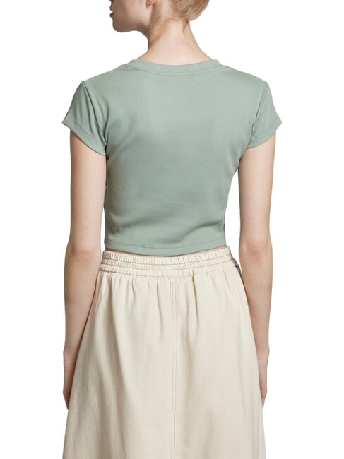 WOVEN LABEL T-shirt en coton &agrave; manches courtes gris - T-shirt