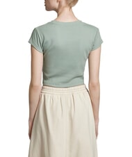 CALVIN KLEIN WOVEN LABEL T-shirt en coton &agrave; manches courtes - T-shirt