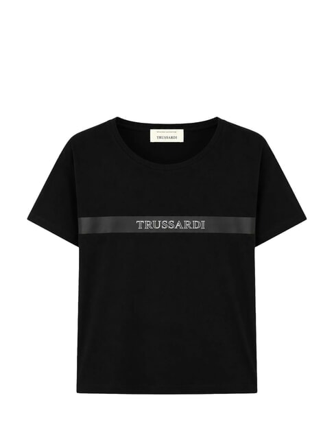 DIGITAL LEVRIERO T-shirt en coton &agrave; manches courtes noir - T-shirt