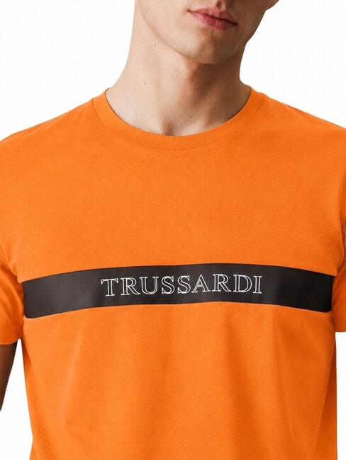 DIGITAL LEVRIERO T-shirt en coton &agrave; manches courtes orange - T-shirt