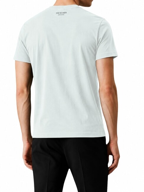 DIGITAL LEVRIERO T-shirt en coton &agrave; manches courtes azur&eacute; - T-shirt