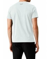 TRUSSARDI DIGITAL LEVRIERO T-shirt en coton &agrave; manches courtes azur&eacute; - T-shirt - 2