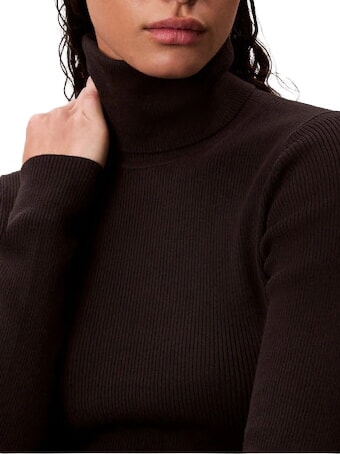 CK JEANS Pull &agrave; col roul&eacute;, manches longues ck noir - Chandails pour femmes