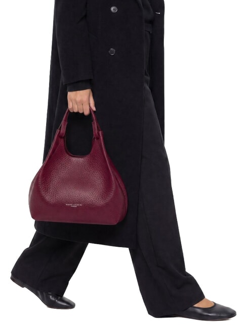 DUA Sac bandouli&egrave;re, en cuir rubis antique - Sacs pour Femme