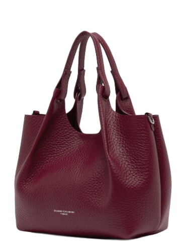 DUA Sac bandouli&egrave;re, en cuir rubis antique - Sacs pour Femme