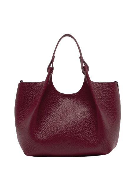DUA Sac bandouli&egrave;re, en cuir rubis antique - Sacs pour Femme