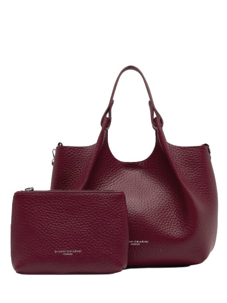 DUA Sac bandouli&egrave;re, en cuir rubis antique - Sacs pour Femme