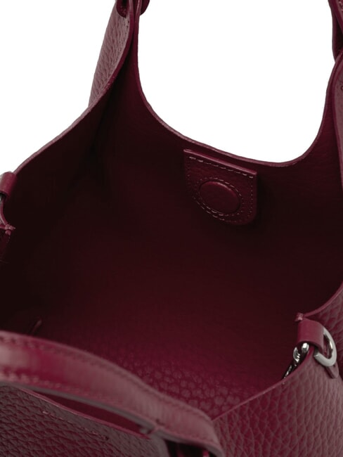 DUA Sac bandouli&egrave;re, en cuir rubis antique - Sacs pour Femme