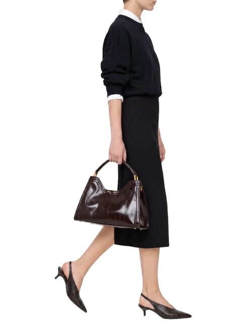 AURORA Sac &agrave; main avec bandouli&egrave;re, en cuir rubis antique - Sacs pour Femme