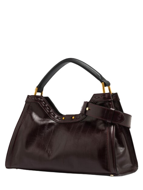 AURORA Sac &agrave; main avec bandouli&egrave;re, en cuir rubis antique - Sacs pour Femme