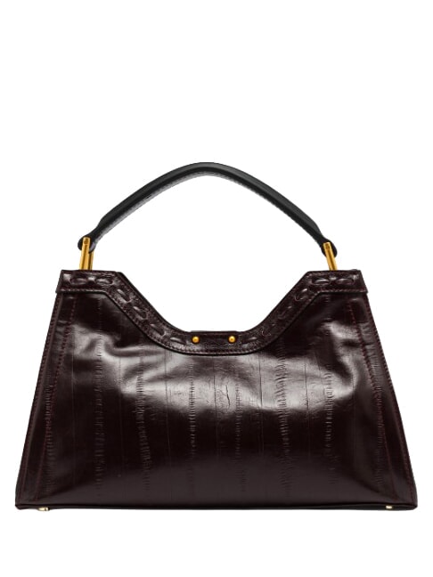 AURORA Sac &agrave; main avec bandouli&egrave;re, en cuir rubis antique - Sacs pour Femme