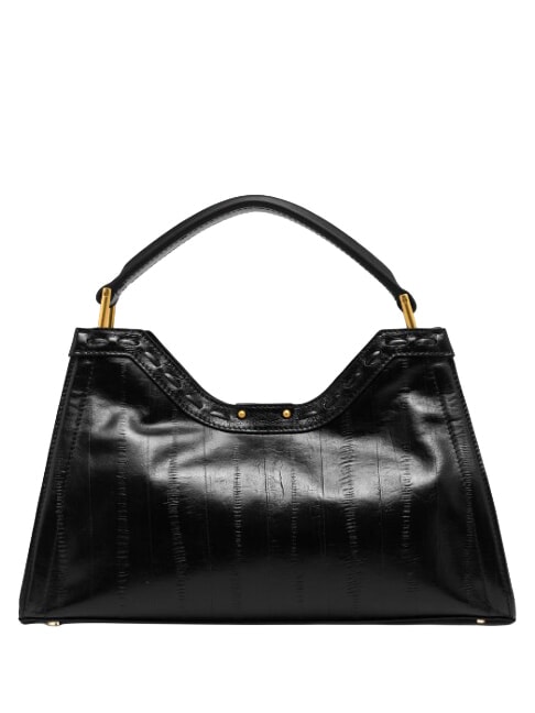 AURORA Sac &agrave; main avec bandouli&egrave;re, en cuir Noir - Sacs pour Femme