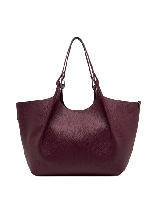 DUA Grand sac &agrave; bandouli&egrave;re en cuir rubis antique - Sacs pour Femme