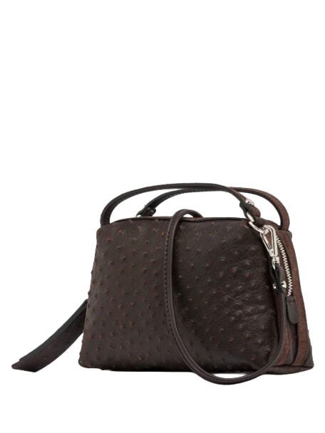 ALIFA Mini sac &agrave; main avec bandouli&egrave;re, en cuir exprim&eacute; - Sacs pour Femme