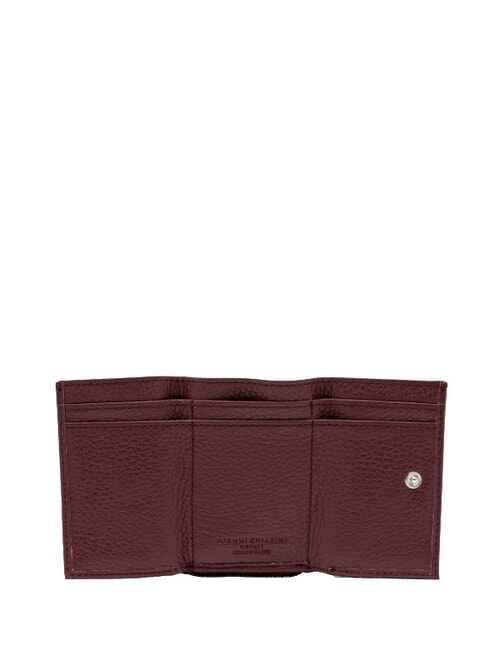 WALLETS GRAIN Petit portefeuille en cuir grain&eacute; rubis antique - Portefeuilles Femme