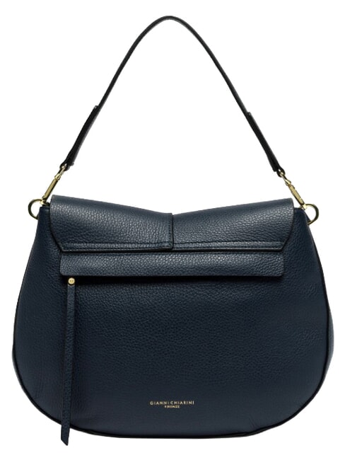 HELENA ROUND Sac bandouli&egrave;re en cuir BLEU - Sacs pour Femme