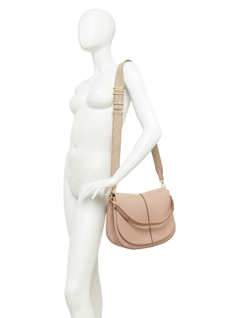 HELENA ROUND Sac bandouli&egrave;re en cuir BLEU - Sacs pour Femme