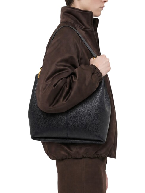 SANDRA Sac bandouli&egrave;re en cuir nuit - Sacs pour Femme