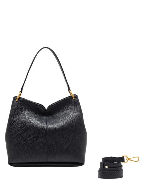 SANDRA Sac bandouli&egrave;re en cuir nuit - Sacs pour Femme