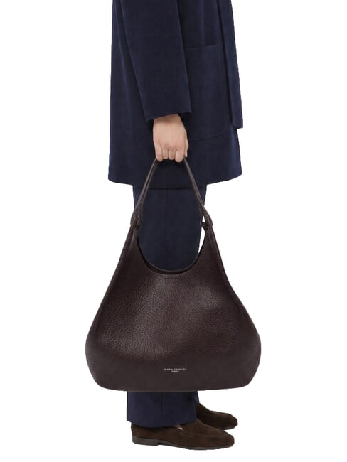 DUA Grand sac &agrave; bandouli&egrave;re en cuir exprim&eacute; - Sacs pour Femme