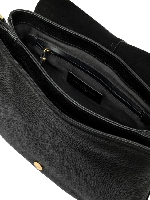 HELENA ROUND Sac bandouli&egrave;re en cuir Noir - Sacs pour Femme