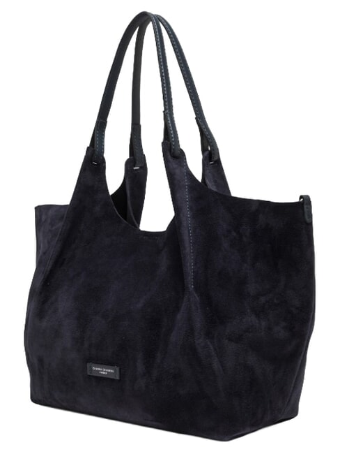 DUA Sac bandouli&egrave;re en cuir nuit - Sacs pour Femme