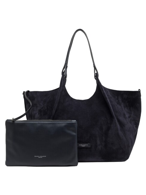 DUA Sac bandouli&egrave;re en cuir nuit - Sacs pour Femme