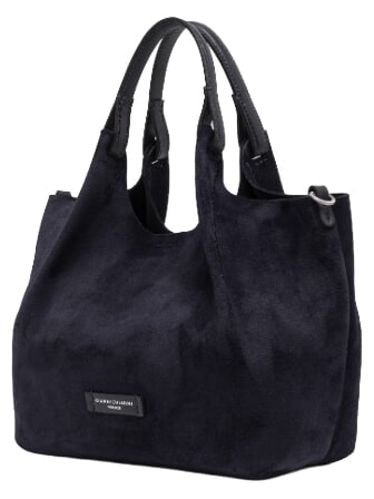 DUA Sac bandouli&egrave;re en cuir nuit - Sacs pour Femme