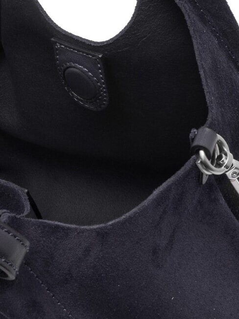 DUA Sac bandouli&egrave;re en cuir nuit - Sacs pour Femme