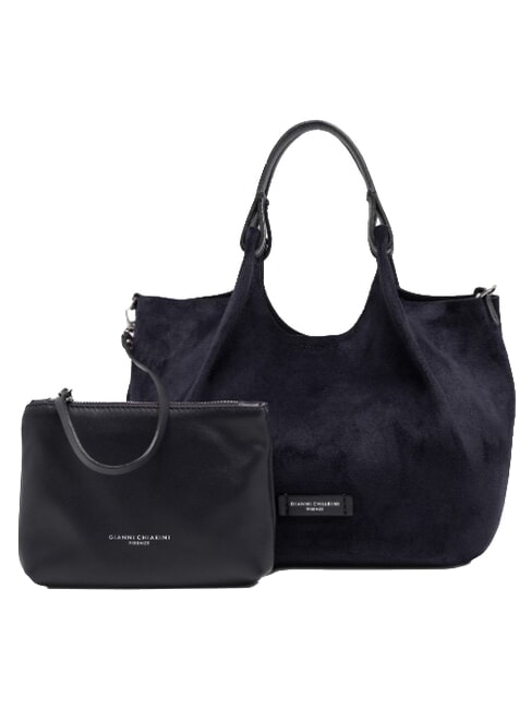 DUA Sac bandouli&egrave;re en cuir nuit - Sacs pour Femme
