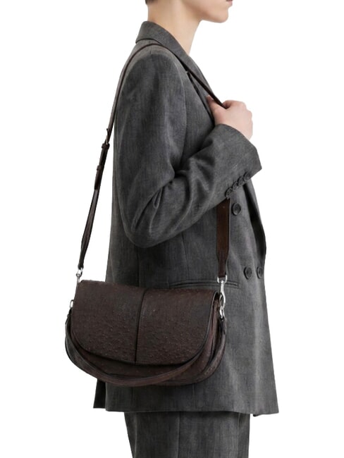 HELENA ROUND Sac bandouli&egrave;re en cuir exprim&eacute; - Sacs pour Femme