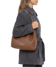 GIANNI CHIARINI DUA Grand sac &agrave; bandouli&egrave;re en cuir noix - Sacs pour Femme - 2