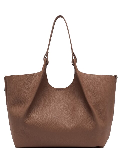 DUA Grand sac &agrave; bandouli&egrave;re en cuir noix - Sacs pour Femme