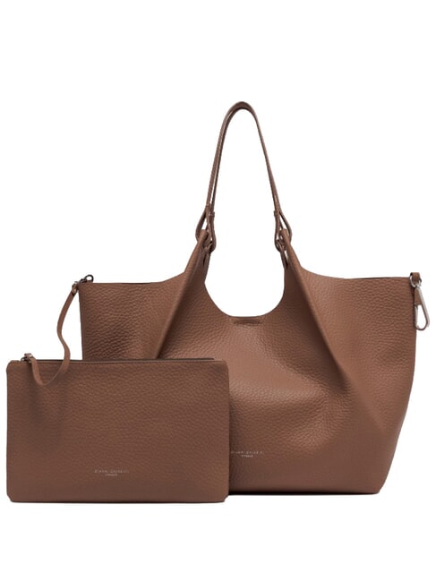 DUA Grand sac &agrave; bandouli&egrave;re en cuir noix - Sacs pour Femme